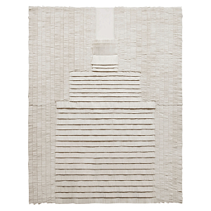 Большое Панно Абстракция белые нити Huipil Wall Hanging