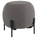 Пуф в ткани букле темно-серого цвета Pikelet варинант исполнения - 1 | Loft Concept в Воронеже