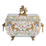 Шкатулка с фигуркой льва на крышке Eden Garden варинант исполнения - 3 | Loft Concept в Воронеже