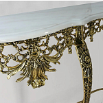 Консоль из бронзы с мраморной столешницей Bronze Console варинант исполнения - 2 | Loft Concept в Воронеже