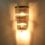 Бра с золотистым основанием и прозрачными трубками Nembus варинант исполнения - 6 | Loft Concept в Воронеже