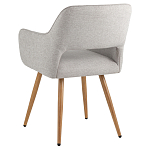 Стул в рогожке серого цвета NEASAN STOOL варинант исполнения - 4 | Loft Concept в Воронеже