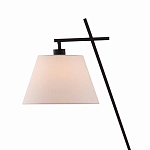 Торшер с черным наклонным корпусом и конусовидным абажуром Black Tripod варинант исполнения - 1 | Loft Concept в Воронеже