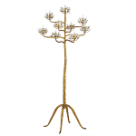 Торшер золотой в виде растения Golden Flower Glade варинант исполнения - 3 | Loft Concept в Воронеже