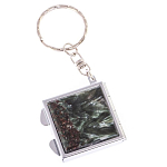 Зеркало брелок складное двухстороннее из натурального камня Серафинит Stone Mirrors варинант исполнения - 5 | Loft Concept в Воронеже