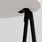 Стол приставной с 2-мя круглыми белыми столешницами ESSEL SIDE TABLE WHITE варинант исполнения - 2 | Loft Concept в Воронеже