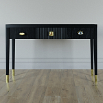 Дизайнерский Письменный стол Elsa Dreams Black с тремя ящиками варинант исполнения - 1 | Loft Concept в Воронеже
