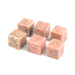 Камни для охлаждения виски из розового мрамора Natural Stone Cube варинант исполнения - 3 | Loft Concept в Воронеже