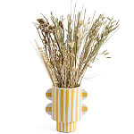 Ваза из фаянса Brighter than the Stars жёлтая полоска варинант исполнения - 3 | Loft Concept в Воронеже