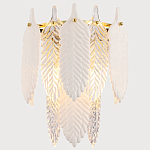 Бра с декором из рельефного стекла в виде перьев Abelia Feather Wall Lamp варинант исполнения - 2 | Loft Concept в Воронеже