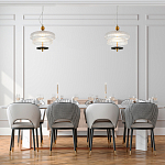 Подвесной светильник многослойный из рифленого прозрачного стекла Academy of Light варинант исполнения - 7 | Loft Concept в Воронеже