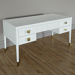 Письменный стол с 4-мя ящиками Elsa Dreams White варинант исполнения - 1 | Loft Concept в Воронеже