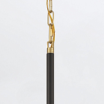 Подвесной светильник с плафоном в форме плоского купола и белой шарообразной лампой Eurofase варинант исполнения - 6 | Loft Concept в Воронеже