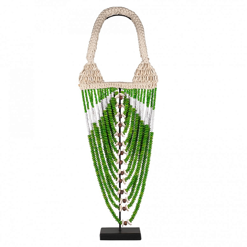 Африканское Ожерелье на подставке NECKLACE GREEN Зеленый Африканское Ожерелье на подставке NECKLACE GREEN Зеленый в Воронеже | Loft Concept
