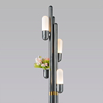 Торшер светодиодный с серым металлическим каркасом Generosity варинант исполнения - 2 | Loft Concept в Воронеже