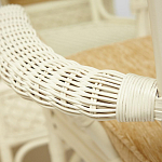 Комплект обеденный из ротанга Eloise grand white варинант исполнения - 8 | Loft Concept в Воронеже