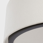 Потолочный светильник с круглым хлопковым абажуром Frosted Diffuser варинант исполнения - 3 | Loft Concept в Воронеже