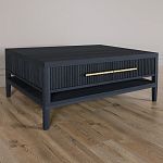 Кофейный стол Primo с двумя ящиками Черный дуб варинант исполнения - 1 | Loft Concept в Воронеже