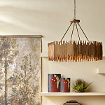 Люстра с абажуром из ротанга Wicker Furniture варинант исполнения - 4 | Loft Concept в Воронеже