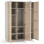 Шкаф с тремя дверцами из плетеного ротанга Tomio Wicker Furniture варинант исполнения - 3 | Loft Concept в Воронеже