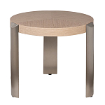 Столик журнальный круглый со светлым шпоном Light Veneer Table варинант исполнения - 1 | Loft Concept в Воронеже
