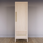 Узкий Шкаф Primo с 2 выдвижными ящиками Светлый дуб варинант исполнения - 2 | Loft Concept в Воронеже