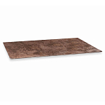 Стол обеденный с коричневой прямоугольной столешницей из керамики на четырех пластиковых ножках Brown Ceramics варинант исполнения - 3 | Loft Concept в Воронеже