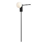 Бра с белым шарообразным плафоном и черным минималистичным каркасом Direct Rays варинант исполнения - 2 | Loft Concept в Воронеже