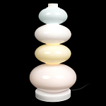 Настольная лампа из стеклянных сфер в пастельных тонах Высота 40 см Pastel Lunaria варинант исполнения - 1 | Loft Concept в Воронеже