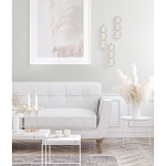 Подвесной светильник с 3-мя округлыми матовыми плафонами из белого стекла Golden Swirl варинант исполнения - 9 | Loft Concept в Воронеже