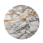 Столик журнальный с круглой мраморной столешницей на трех опорах Marble Stone Drawing варинант исполнения - 2 | Loft Concept в Воронеже