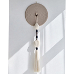 Аксессуар на стену диск из нитей Wall Decor White Thread Disc  варинант исполнения - 4 | Loft Concept в Воронеже