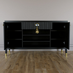 Комод-буфет Elsa Dreams Black с открытыми полками   варинант исполнения - 3 | Loft Concept в Воронеже