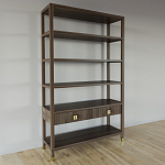 Стеллаж с двумя ящиками Elsa Dreams Walnut варинант исполнения - 1 | Loft Concept в Воронеже