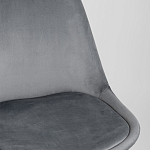 Стул с мягким велюровым сиденьем Arvika Grey варинант исполнения - 7 | Loft Concept в Воронеже