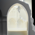 Встраиваемый в стену гипсовый светильник под покраску с эффектом разрушенной стены Antiquity Athena варинант исполнения - 9 | Loft Concept в Воронеже