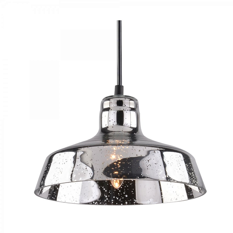 Подвесной светильник Drops Glass Barn Filament Pendant Polished Nickel Хром Подвесной светильник Drops Glass Barn Filament Pendant Polished Nickel Хром в Воронеже | Loft Concept