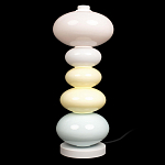 Настольная лампа из стеклянных сфер в пастельных тонах Высота 48 см Pastel Lunaria варинант исполнения - 1 | Loft Concept в Воронеже