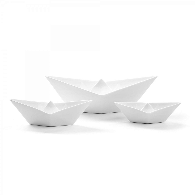 Статуэтка Seletti Memorabilia My Boats - 3 PCS Белый в Воронеже | Loft Concept 