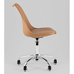 Офисный стул на металлическом основании EGGERY Brown пластик варинант исполнения - 4 | Loft Concept в Воронеже