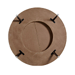 Журнальный столик с круглой фактурной столешницей из натурального дерева Vortex варинант исполнения - 3 | Loft Concept в Воронеже