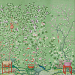 Обои ручная роспись Belvoir Pistachio варинант исполнения - 2 | Loft Concept в Воронеже