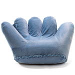 Дизайнерское плюшевое кресло в форме руки голубое Poltronova Joe Plush Baby Blue Armchair варинант исполнения - 1 | Loft Concept в Воронеже