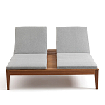 Шезлонг двухместный из эвкалипта Sunset варинант исполнения - 3 | Loft Concept в Воронеже