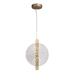 Подвесной светильник с круглым стеклянным плафоном Gingham варинант исполнения - 4 | Loft Concept в Воронеже