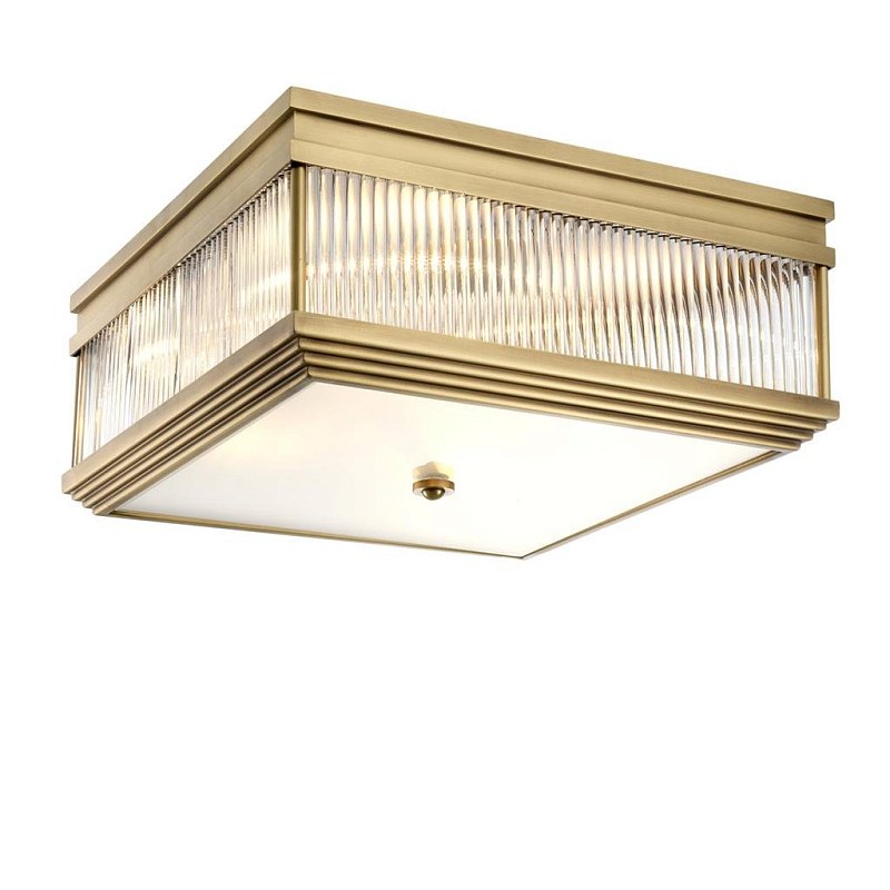 Потолочный светильник Ceiling Lamp Marly Antique brass Латунь Античная полированная Прозрачное Стекло Потолочный светильник Ceiling Lamp Marly Antique brass Латунь Античная полированная Прозрачное Стекло в Воронеже | Loft Concept