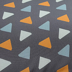 Постельное белье из сатина с принтом треугольники 150х200 см Triangular Dreams варинант исполнения - 2 | Loft Concept в Воронеже