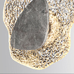 Бра с волнообразным стеклянным плафоном и вставкой из мрамора Liquid Stone варинант исполнения - 5 | Loft Concept в Воронеже