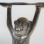 Столик с подстольем в виде обезьянки Bombay Nickel варинант исполнения - 6 | Loft Concept в Воронеже