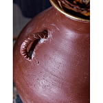 Ваза бордовая с 4-мя фактурными ручками Vase Burgundy Glaze варинант исполнения - 2 | Loft Concept в Воронеже